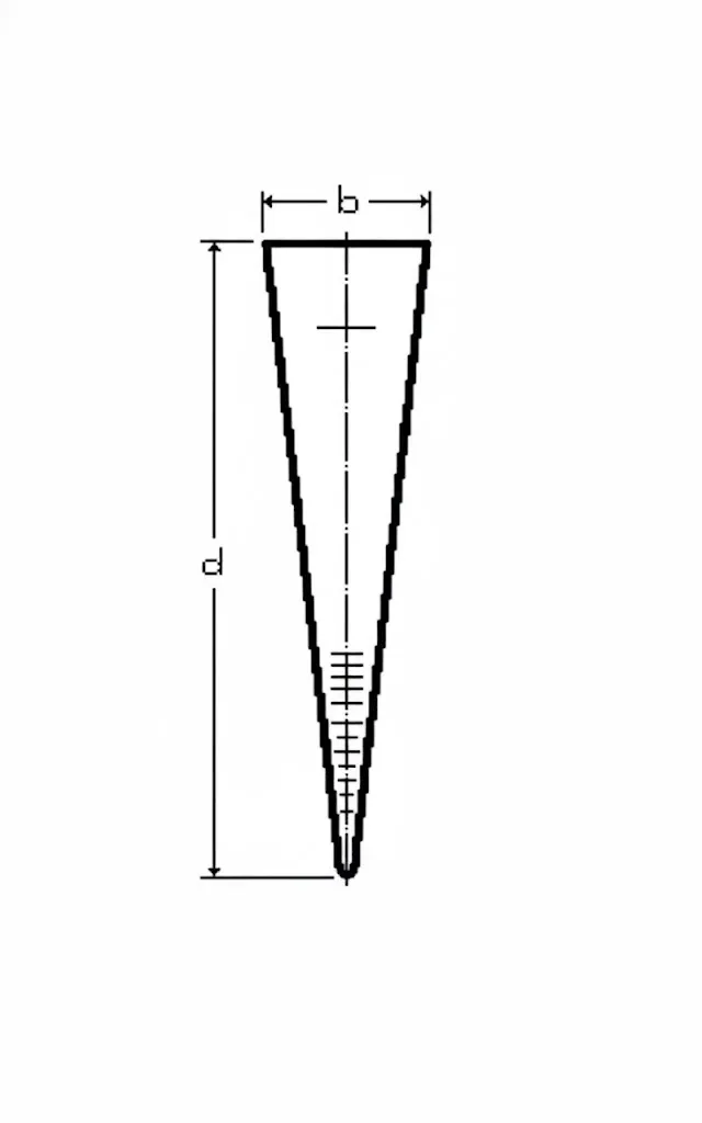 CONO IMHOFF DE VIDRIO SIN LLAVE