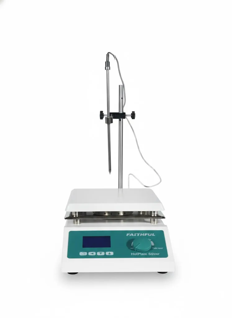 Agitador Magnético Cerámico Digital 190X190MM C/Calefacción 